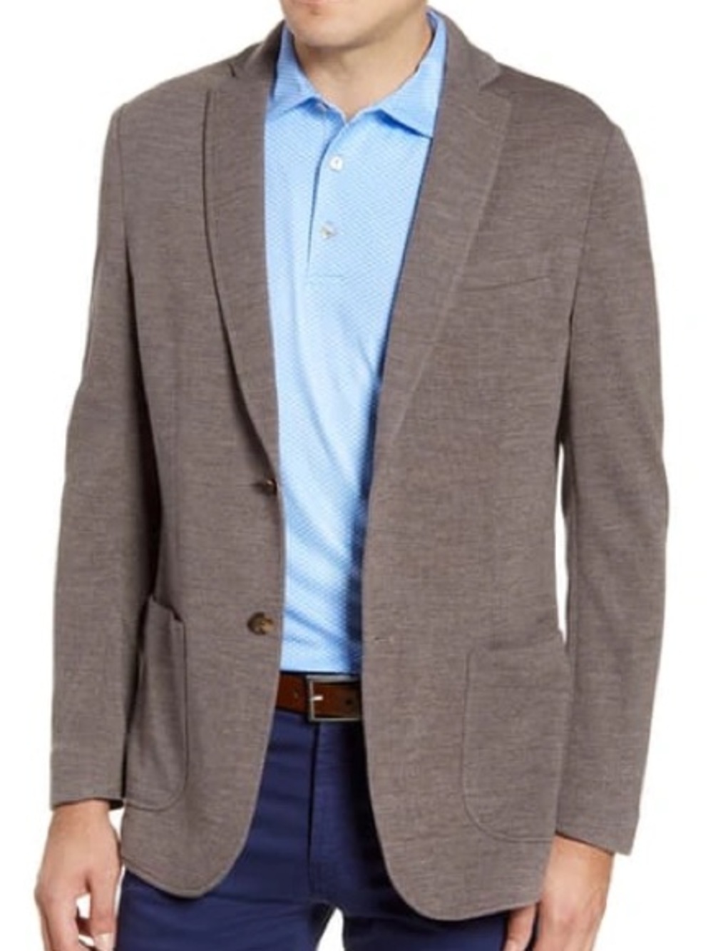 Peter Millar Crown Classic Knit Wool Blend Sport Coat Men’s XL in Grain